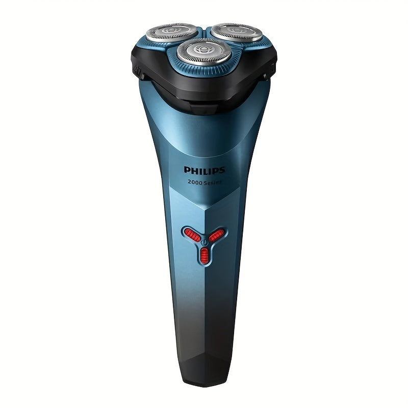 Philips Series 2000 Electric Shaver S2313 PowerCut Blade Four-dimensional Floating Design Air Cushion Shaving Head Low Friction Comfort Ring IPX7 Waterproof Dry and Wet Dual Shave Ergonomic Design Wind Speed Cutting System US