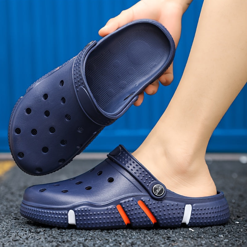 Unisex Clogs, Garden Shoes, Lightweight Non Slip Slides Slippers, Casual Hollow Out Beach Sandals, adult's footwear