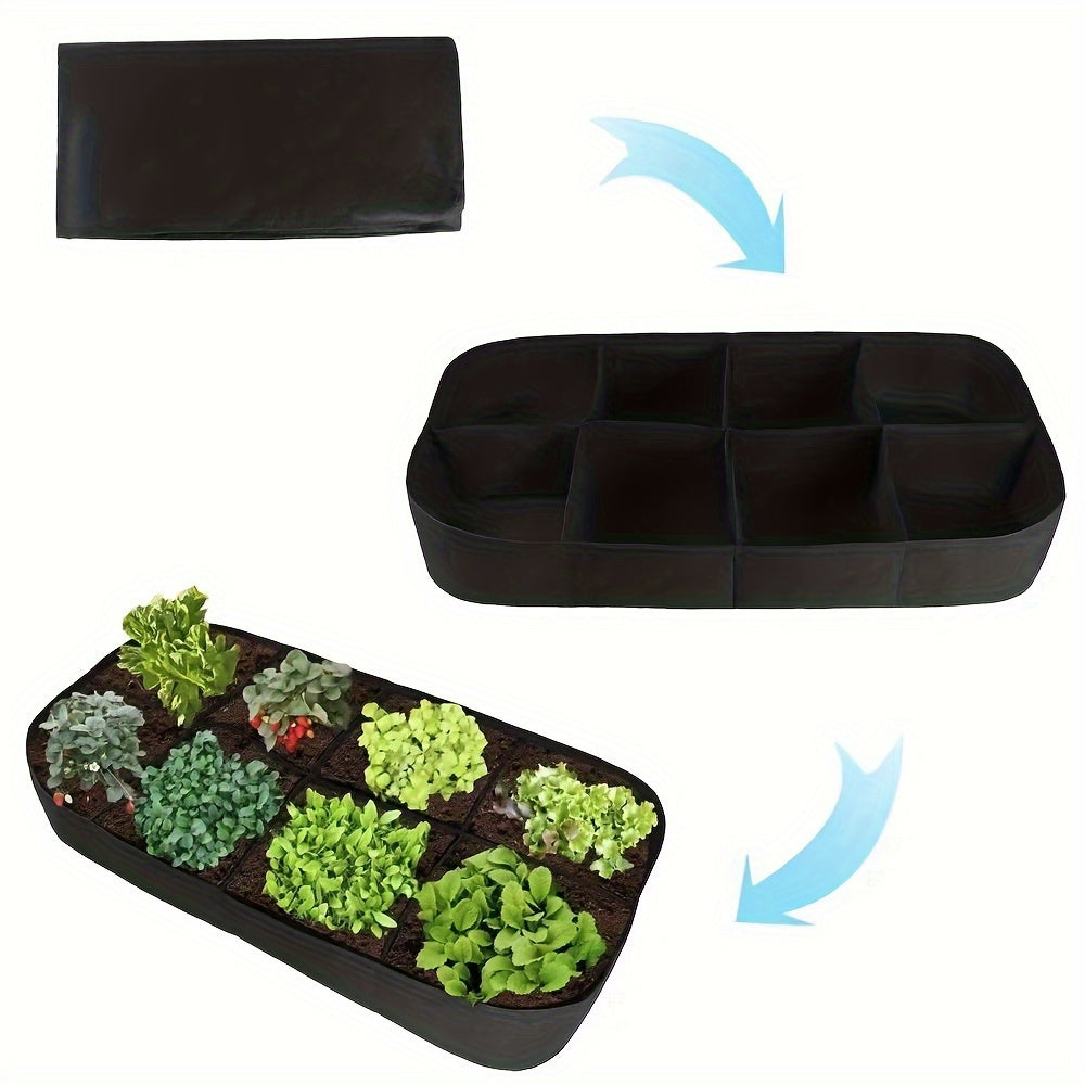 1 Pack, Garden Bed 121.92 X 60.96 X 30.48cm Fabric Planter Yard Garden Box Outdoor Rectangle Large Planter Bag For Plant, Potato, Tomato, Flower, Vegetable, Herbs, Fruits