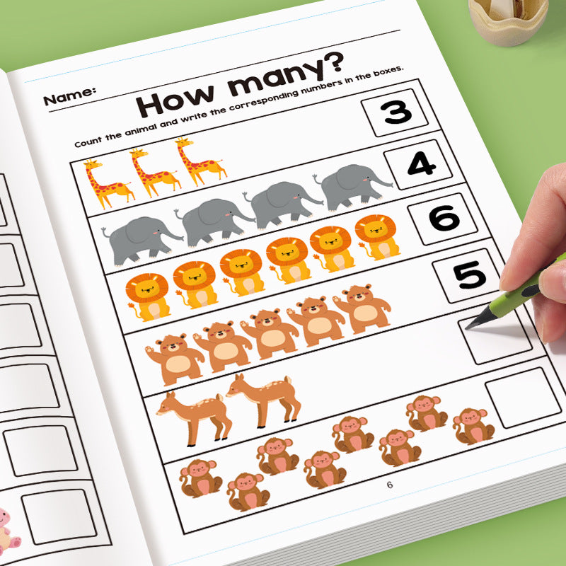 64-Page Math Workbook: & Kindergarten Number Practice Book with Tracing, Writing & Coloring Activities - Interactive Early Learning Workbook for, Curriculum (Numbers 0-100, Counting Games)