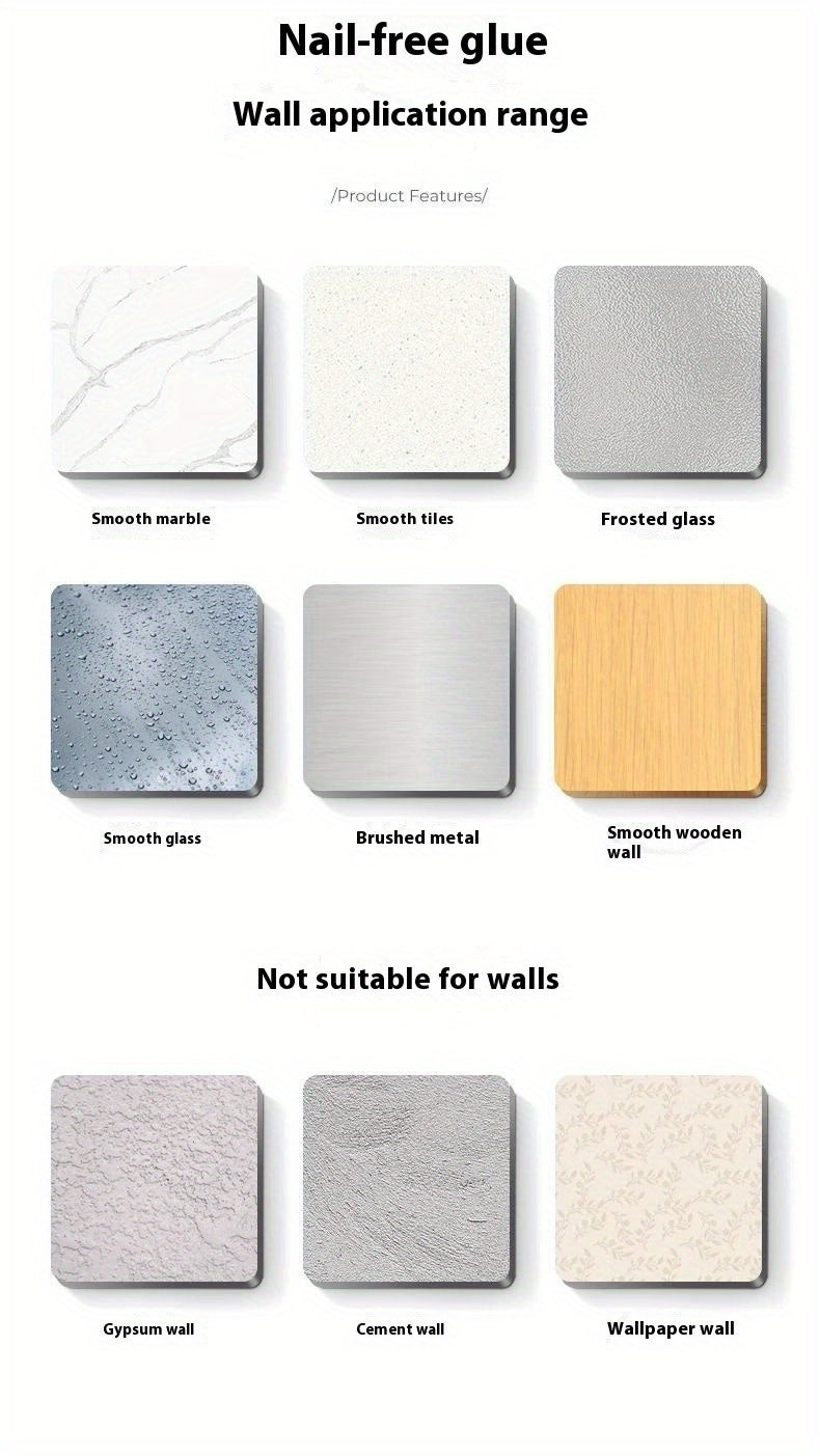 CYCY Wall-Mounted Bathroom Tissue Box Holder with Suction Cup Installation - Space-Saving Square Design, Durable Carbon Steel, Holds Multiple Rolls, Ideal for Toilet Paper & Face Towels, Modern Minimalist Style, Toilet Paper