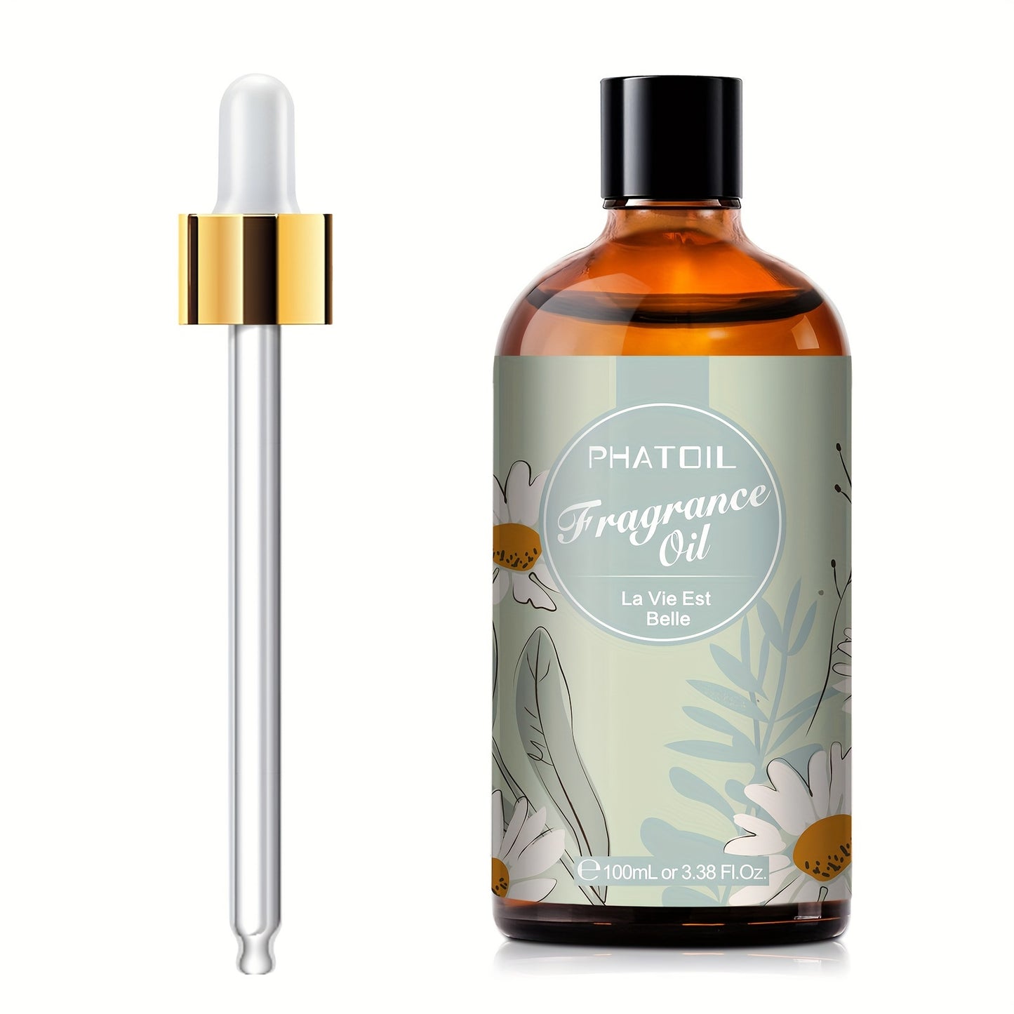 PHATOIL La Vie Est Belle Premium Fragrance Oil 100ml/3.38fl.oz - Long-Lasting Scent for Aroma Diffusers, Humidifiers & Candle Making, Alcohol-Free