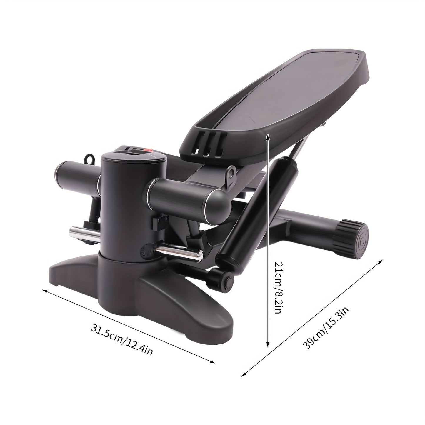 OUKANING Heavy Duty 149.69KG Capacity Stepper Machine with Non-Slip Pedals - Manual Incline Adjustment & Mechanical Control, No Assembly Required, Compact Home Gym Equipment for Cardio Workouts, Office & Indoor Training, Port