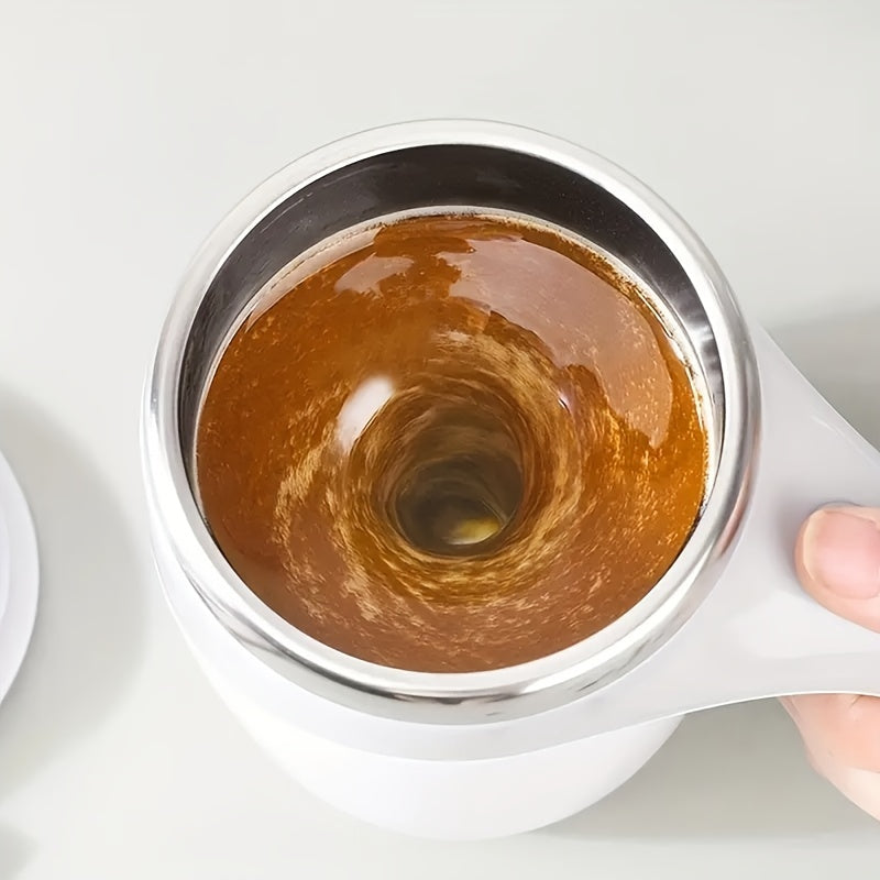 Fully Automatic Stirring Cup, Multifunctional Electric Coffee Mug, Lazy Rotating Magnetic Stainless Steel Milk Mug, And Travel Mug.