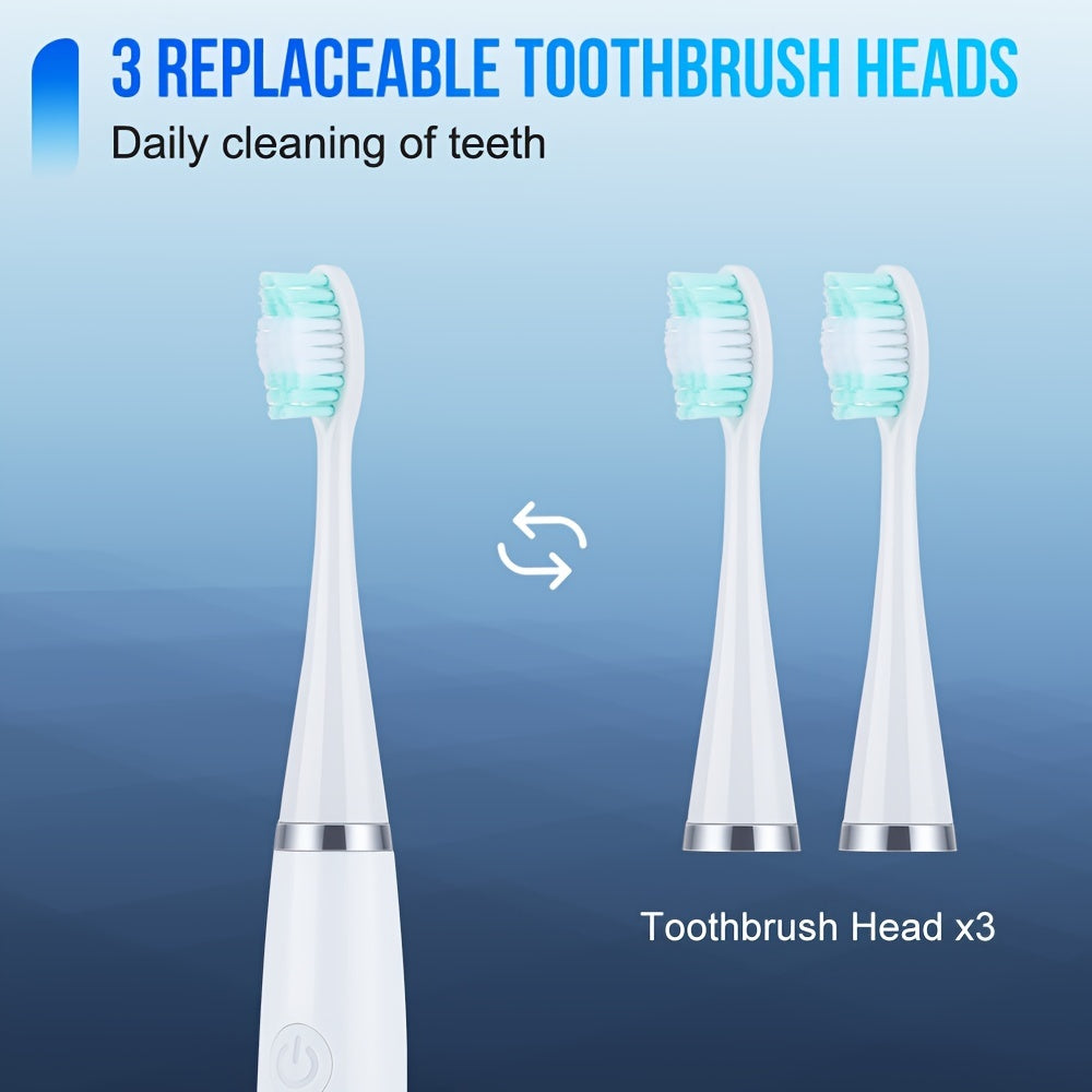 Six-In-One Electric Toothbrush Kit Designed for Portability, Featuring a Gentle Brush Head And a Teeth Scaling Beauty Tool. Effortless to Operate, It'S Tailored Just for You: Achieve Your Ideal Smile.