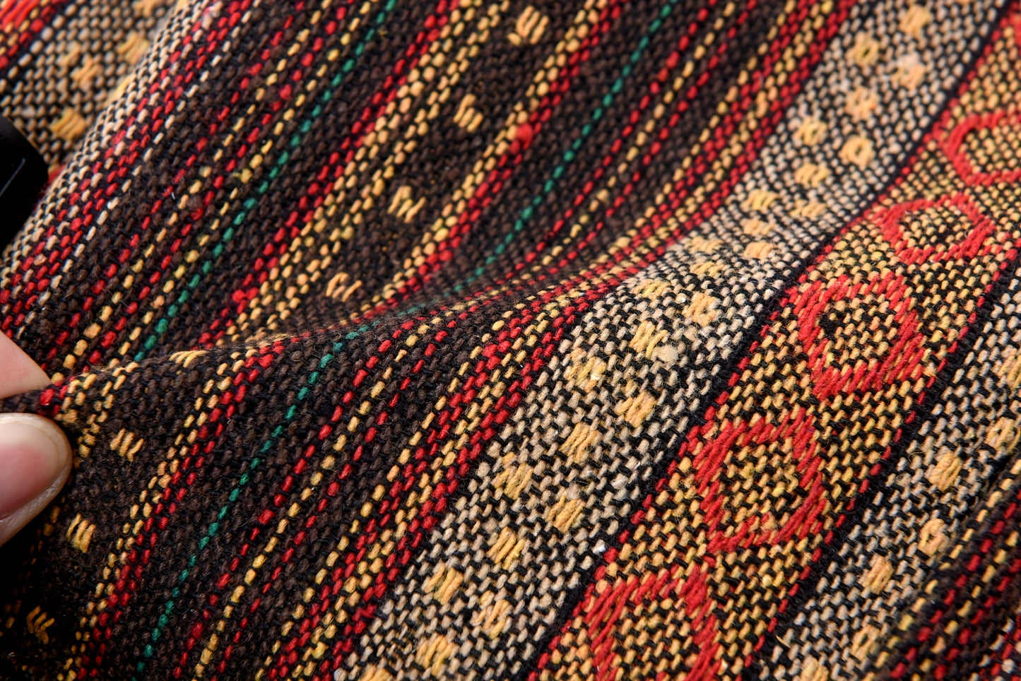 2025 vintage style backpack with adjustable straps, multiple compartments in brown, red, blue, and gray, large capacity travel and vacation backpack, travel backpack