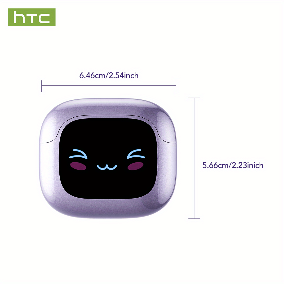 1pc HTC NE32 AI Translation Headset with 134+ Language Support, Wireless 6.0 Wireless, Touch Controls & Built-in Mic, Real-Time Translation Device for Travel, Business, Study, Sports - Compatible with Smartphones (USB-C Charg