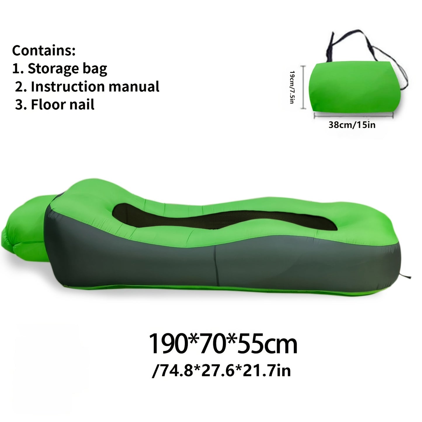 Sofá Inflável Portátil para Exterior