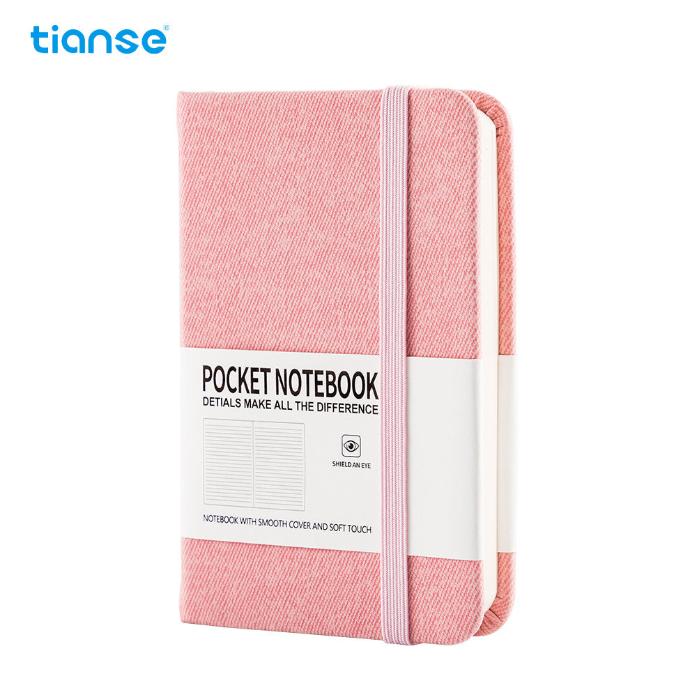 1pc TIANSE A7 Lined Pocket Journal Notebook, 100 Pages, Small, 3.15 Inches X 4.33 Inches - 100 Gsm Thick Paper, Hardcover
