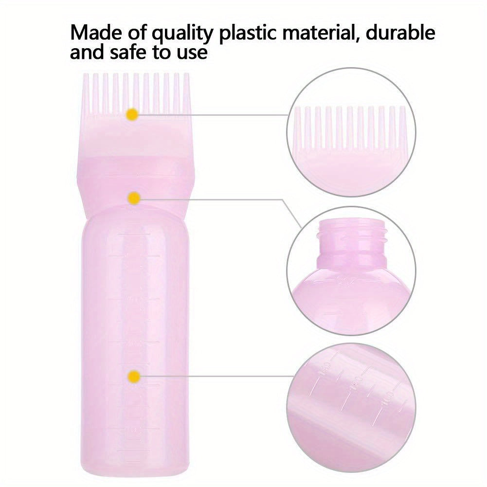 120ml Hair Dyeing Bottle with Comb Shampoo and Applicator Tool - Easy and Precise Hair Color Application