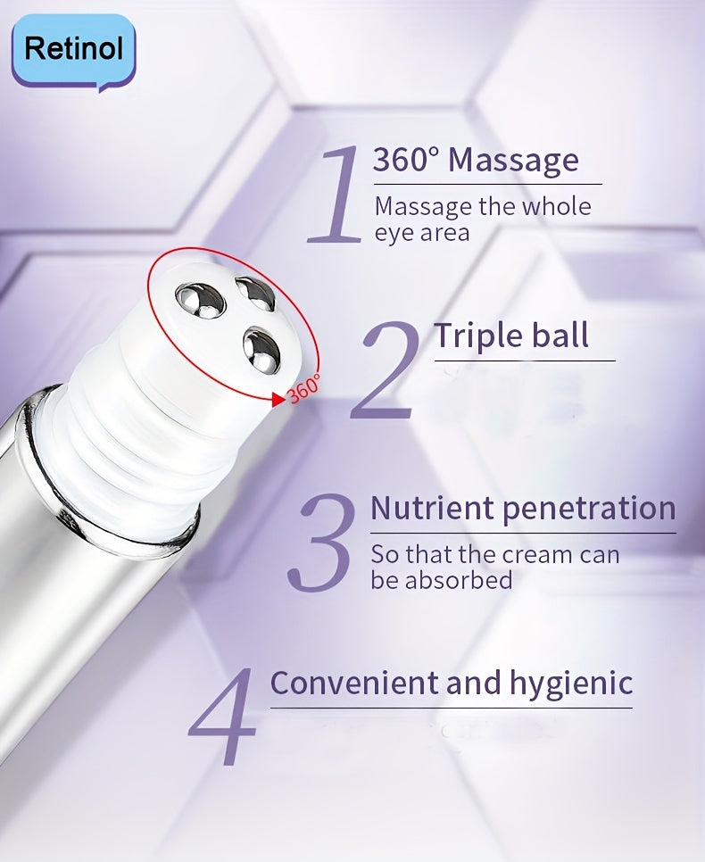 Smoothes Winkles Rolling Eye Cream, Firming And Tightening Skin Eye Essence, Eye Care Cream