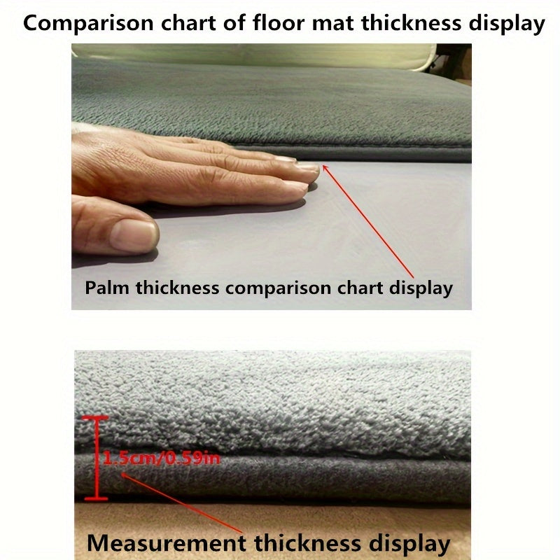 1pc Soft and Comfortable Bathroom Memory Foam Mat with Quick Absorption and Anti-Slip Properties, Bathroom Decor, Bathroom decorations, bath rug, kitchen Area Rugs, Laundry, bedrooom, shower, indoor mat