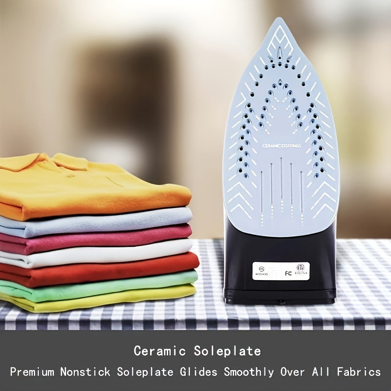 Moosoo Pro Steam Iron - 1800W Lightweight Dry Iron With Advanced Anti-Drip System, Auto-Off Function, And Enhanced Safety Features For Easy Ironing Experience - ST1800