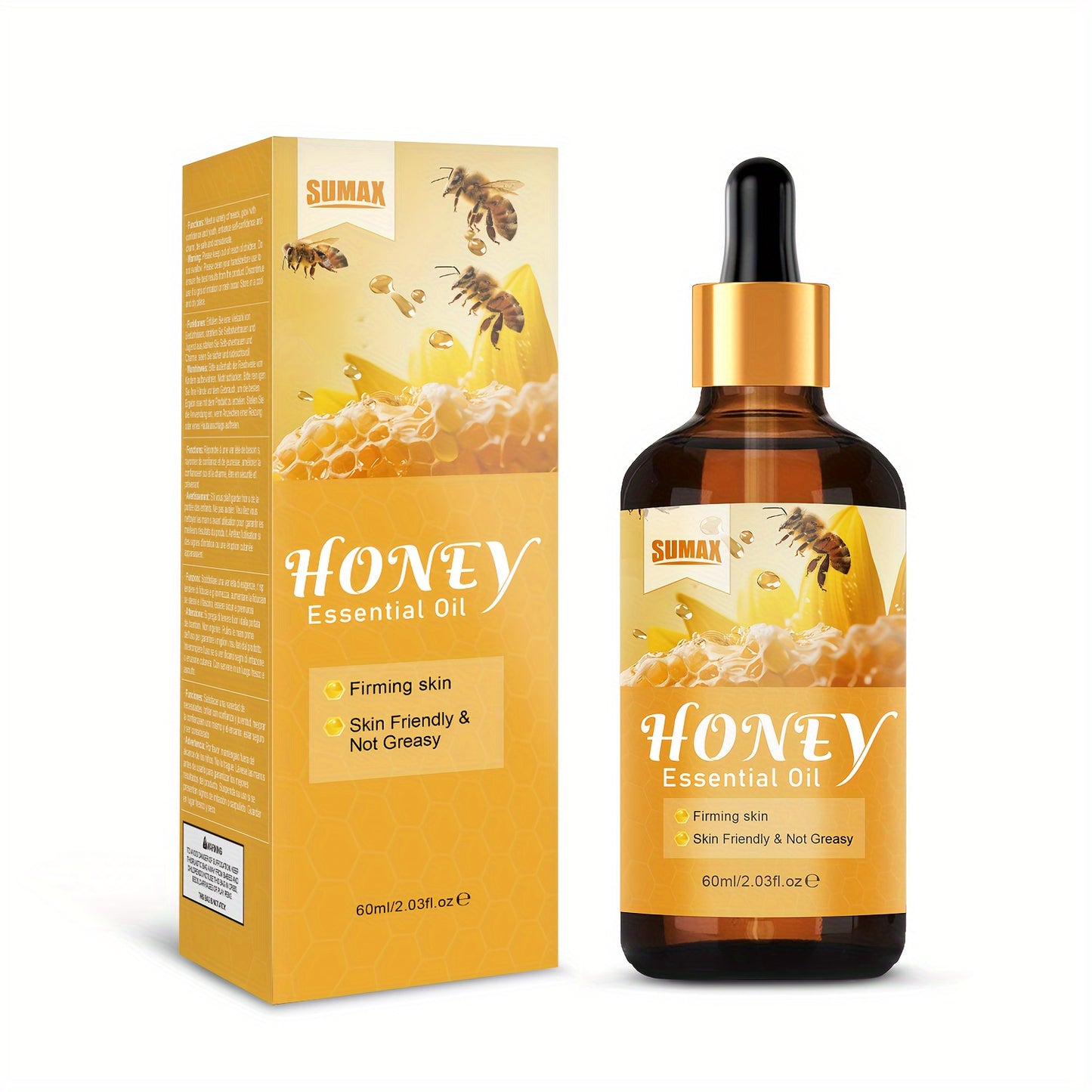 Bee Venom Firming Oil, 60ml - Hydrates & Smooths Waist, Buttocks & Thighs | Hypoallergenic, Fragrance-Free with Vitamin E & Glycerin for All Skin Types
