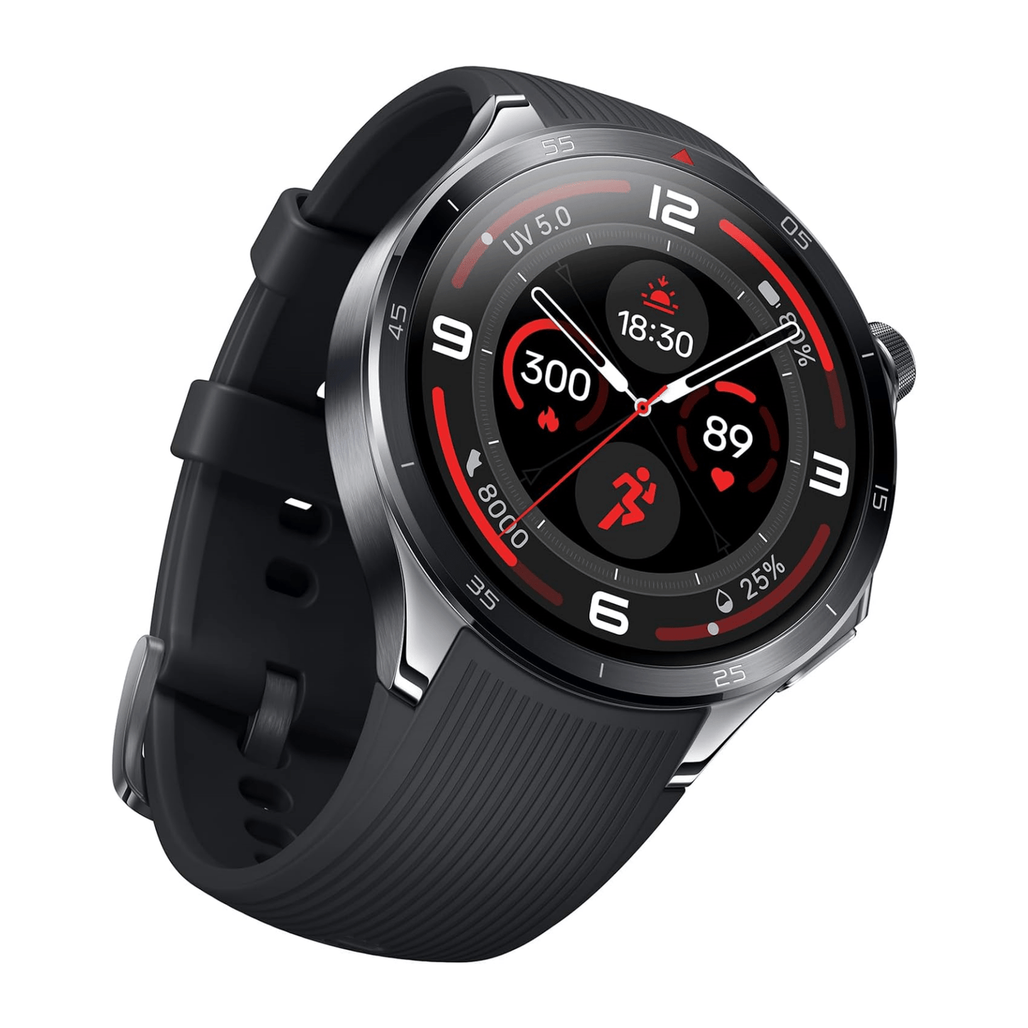 OnePlus Smart Watch 3, 22 mm Strap, 1.5 Inch LTPO Display, Quick Charge, 120 Hours Autonomy, Titanium