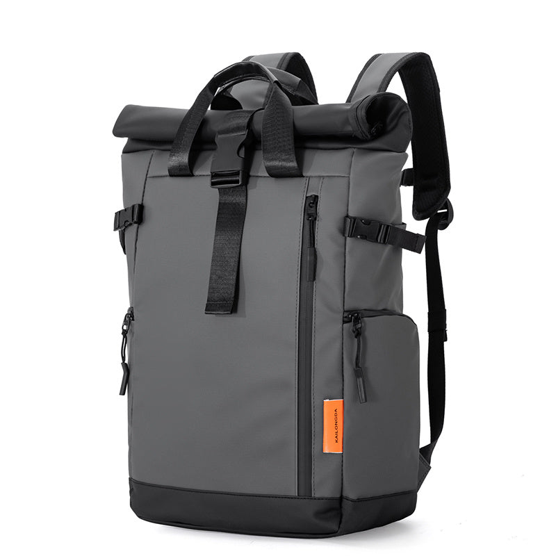 Large Capacity Oxford Commuter Backpack with Adjustable Straps, Casual Business Travel Computer Bag for College Students, Black, Travel Backpack | Modern Backpack | Polyester Lined, Backpack for School