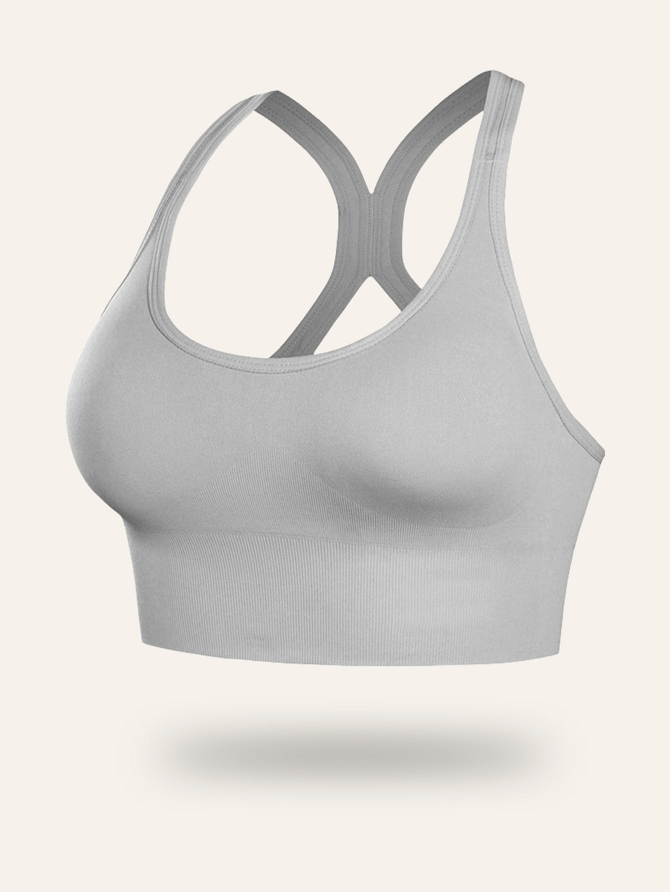 Women's Sports Bra with Removable Pads - No Underwire Breathable Support, Seamless Gym Yoga Running Top, Adjustable Straps & Soft Fabric for Workouts & Casual Wear, Workout Versatility, Sporty Design, Smooth Texture