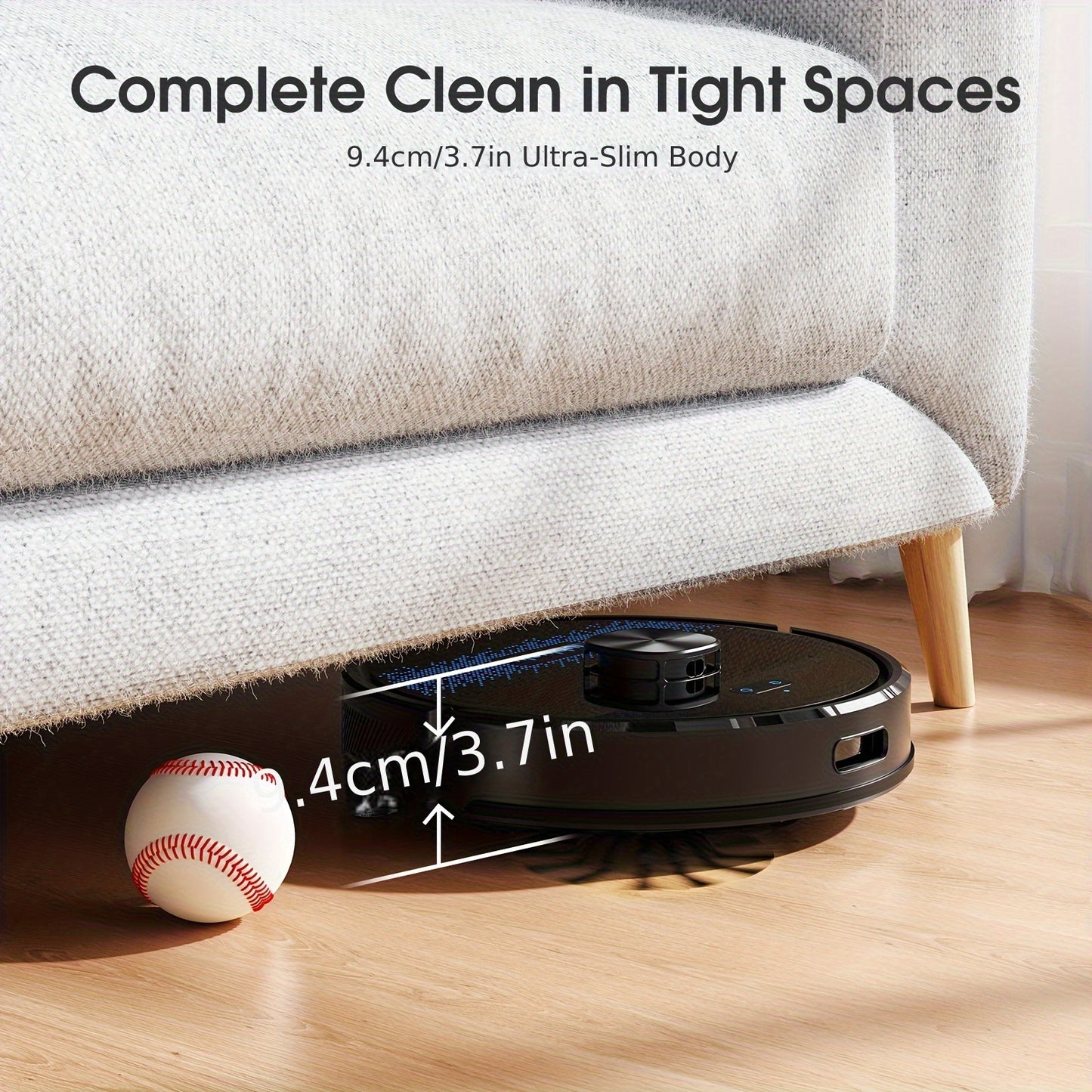 Robot Vacuum Cleaner And Mop Combo 4500Pa, Lubluelu SL60Ultra Robotic Vacuum, 150Mins Max, 56dB, 24 No-Go Zones for Pet Hair Carpets Floor, Christmas&Halloween Gifts, Robot Vacuum And Mop, Vacuum Cleaner Robot, Robot Vacuum C