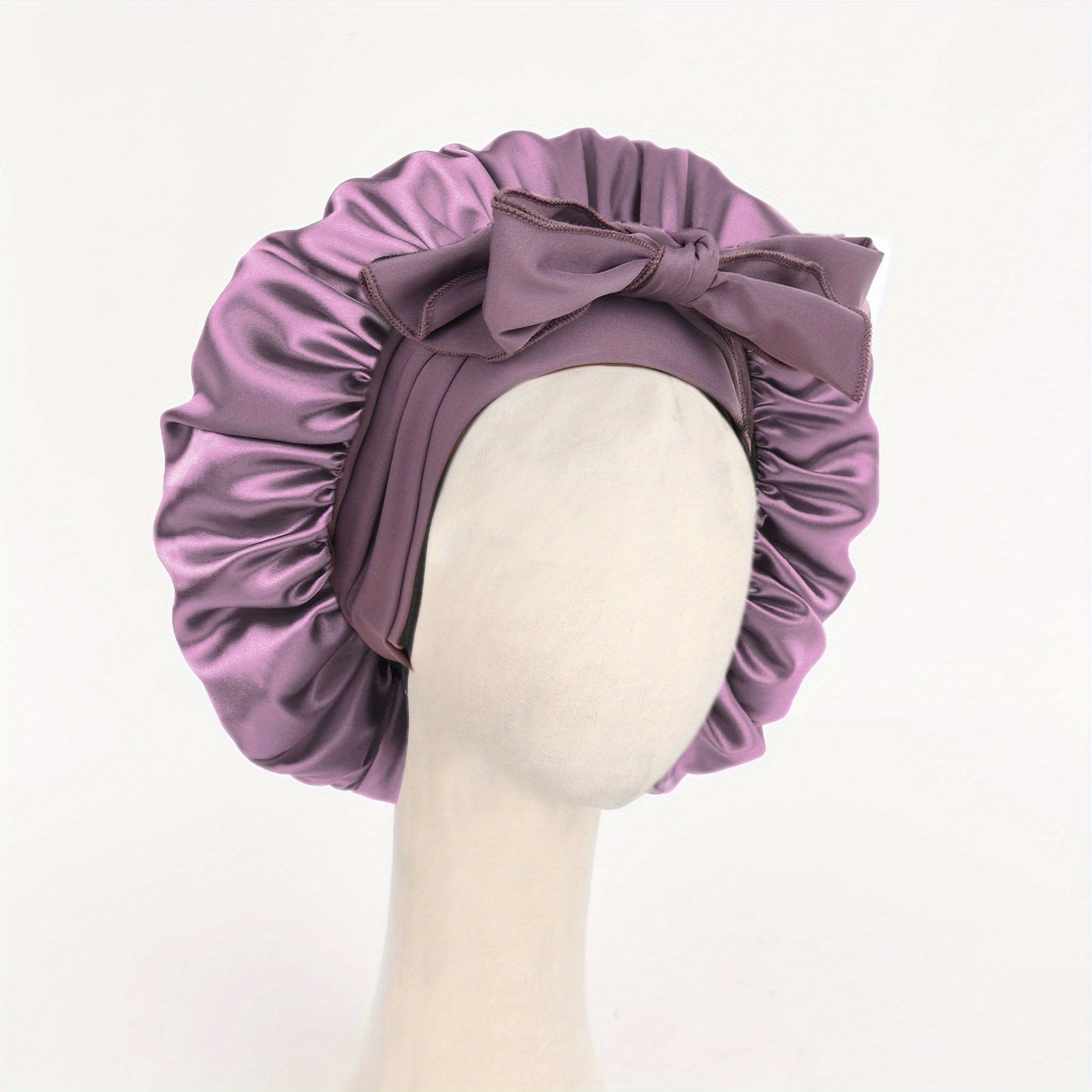 Hat, Satin Bonnet Silk Bonnet Adjustable Bonne For Sleeping Hair Bonnet With Tie Band Bonnets For Women Men