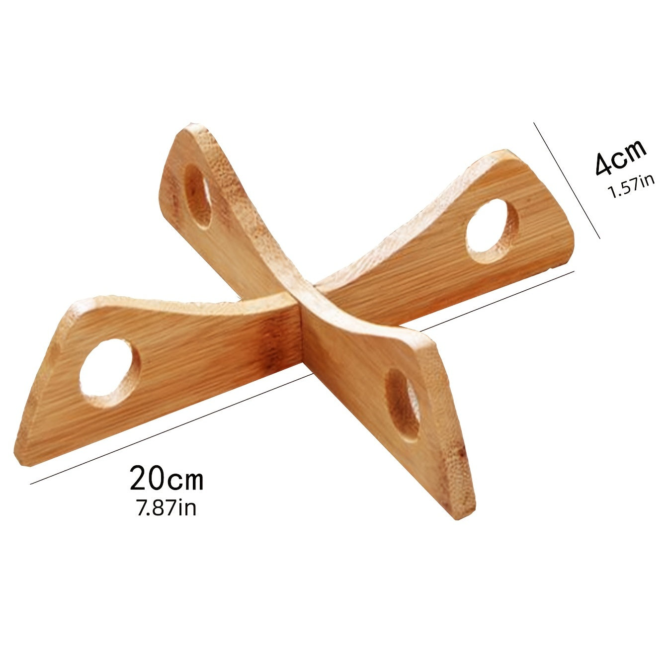 1pc Wood Trivets For Hot Dishes, Heat Resistant Wooden Pot Mat, Bowl Cup Coaster, Anti-scalding Placemat, Kitchen Table Decor
