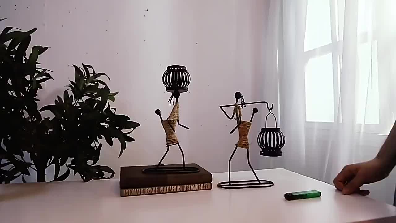 1pc Retro Iron Man Candle Holder, Creative Western Restaurant Candle Holder, Romantic Table Decoration Home Decor,Candle Holder,centerpiece,New Iron Art Candle Holder, Creative Hollow Candle Cup Table Candlelight, Western Can