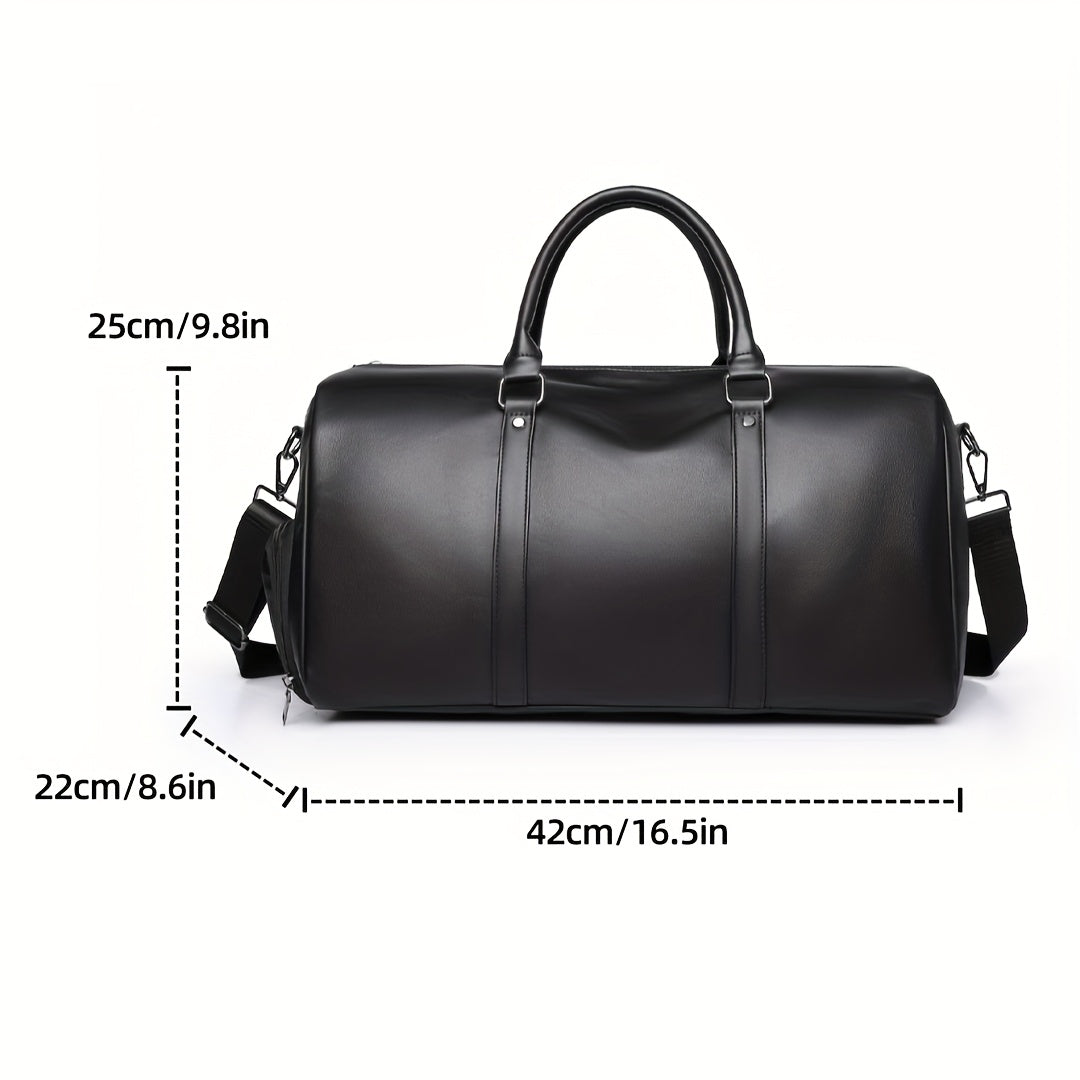 1pc 20-35L Multi-Functional Business Casual Travel Bag - Large Capacity Convertible Shoulder Crossbody Handbag, Durable Gym Sports Bag with Secure Zipper Compartments & Adjustable Straps for Travel, Fitness, Daily Commute (De