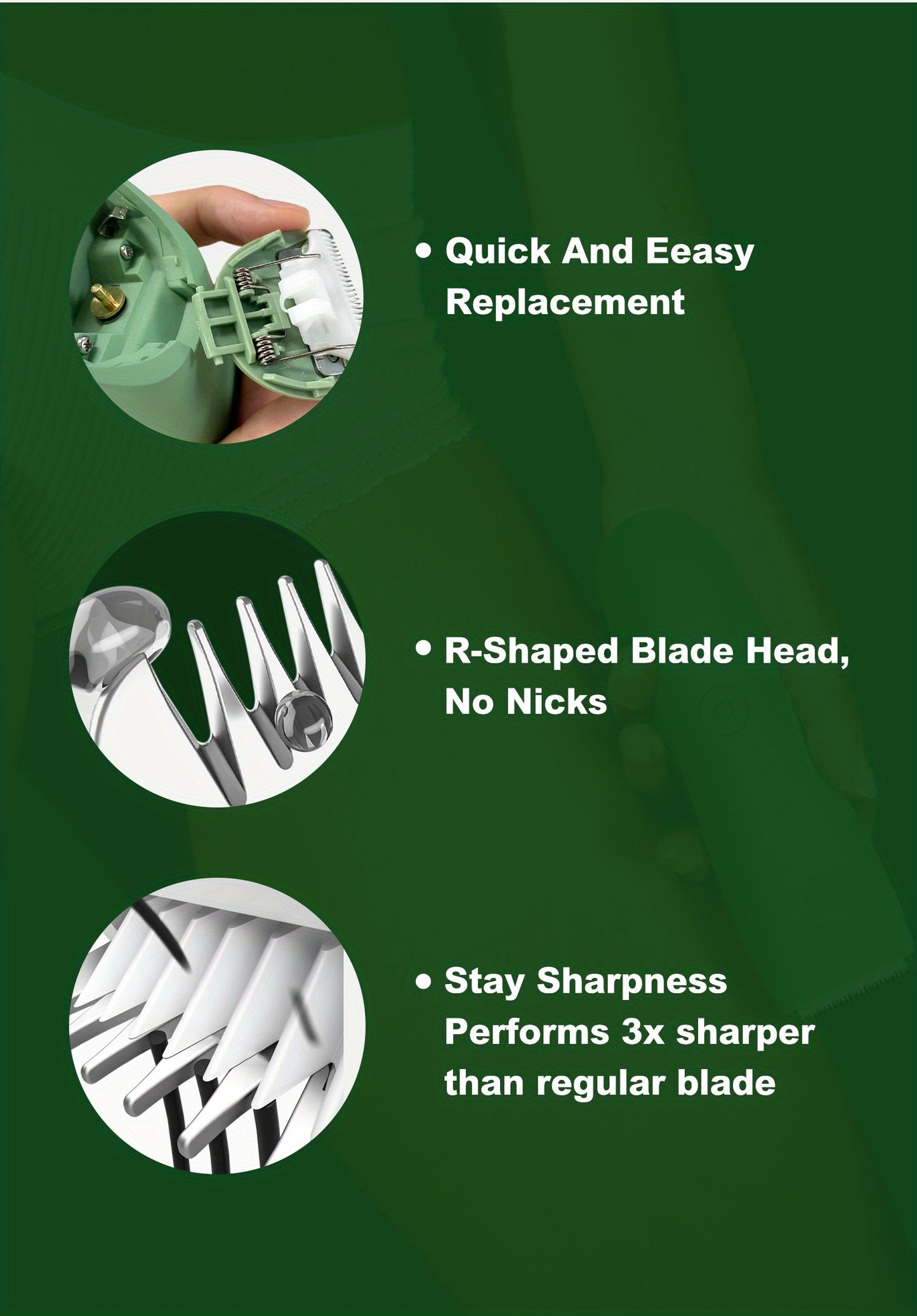 YAFULL Professional Body Groomer with IPX6 Replacement Blades - USB Rechargeable, 800mAh Lithium Battery, Ceramic Blade for Men'S Belly & Body Hair Trimming, Electric Shaver for Bikini & Men'S Grooming, Ideal Gift for Loved O