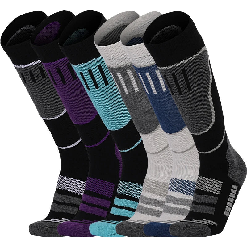 1 Pair Merino Wool Thermal Socks Men Women Winter Long Warm Compression Socks for Ski Hiking Snowboarding Climbing Sports Socks