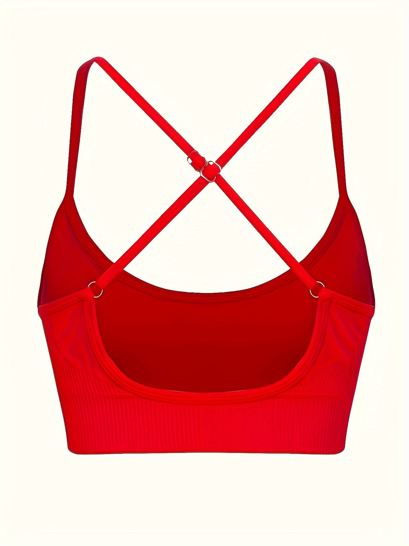 3 pcs Breathable Criss Cross Sports Bra for Women - Sleeveless Yoga Crop Top with Adjustable Straps - Perfect for Fitness and Activewear