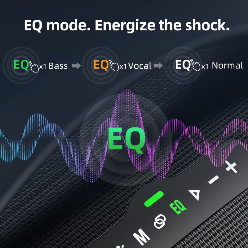 ZEALOT S98 160W Power Amplifier Wireless Speaker, Outdoor Portable, IPX5, with RGB Colorful Lights, 3 Different Sound Experiences with EQ Modes, Up to 8 Hours Playback, Supports Mobile Phones, Tablets, Computers, TV. SD, USB,