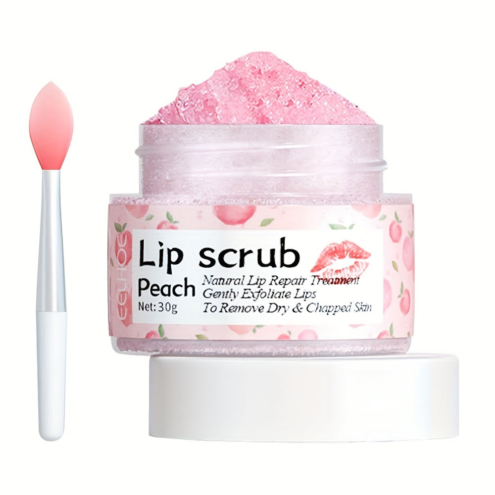 Peach Lip Scrub Exfoliating Fade Lip Lines Removing Dead Skin Moisturizing Care Makeup Dark Lip Corrector