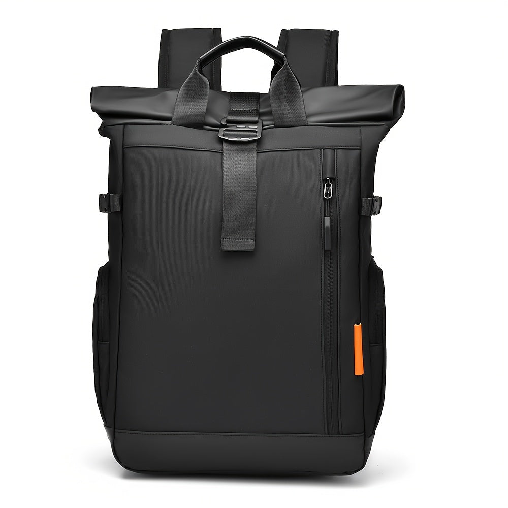 Men's Large Capacity Expandable Laptop Backpack - Heavy-Duty 39.62 cm Computer Bag with 15-Inch Compartment, Padded Shoulder Straps & High Quality Design for, College,, Travel - Durable Black/Grey Commuter Backpack for s, Bac