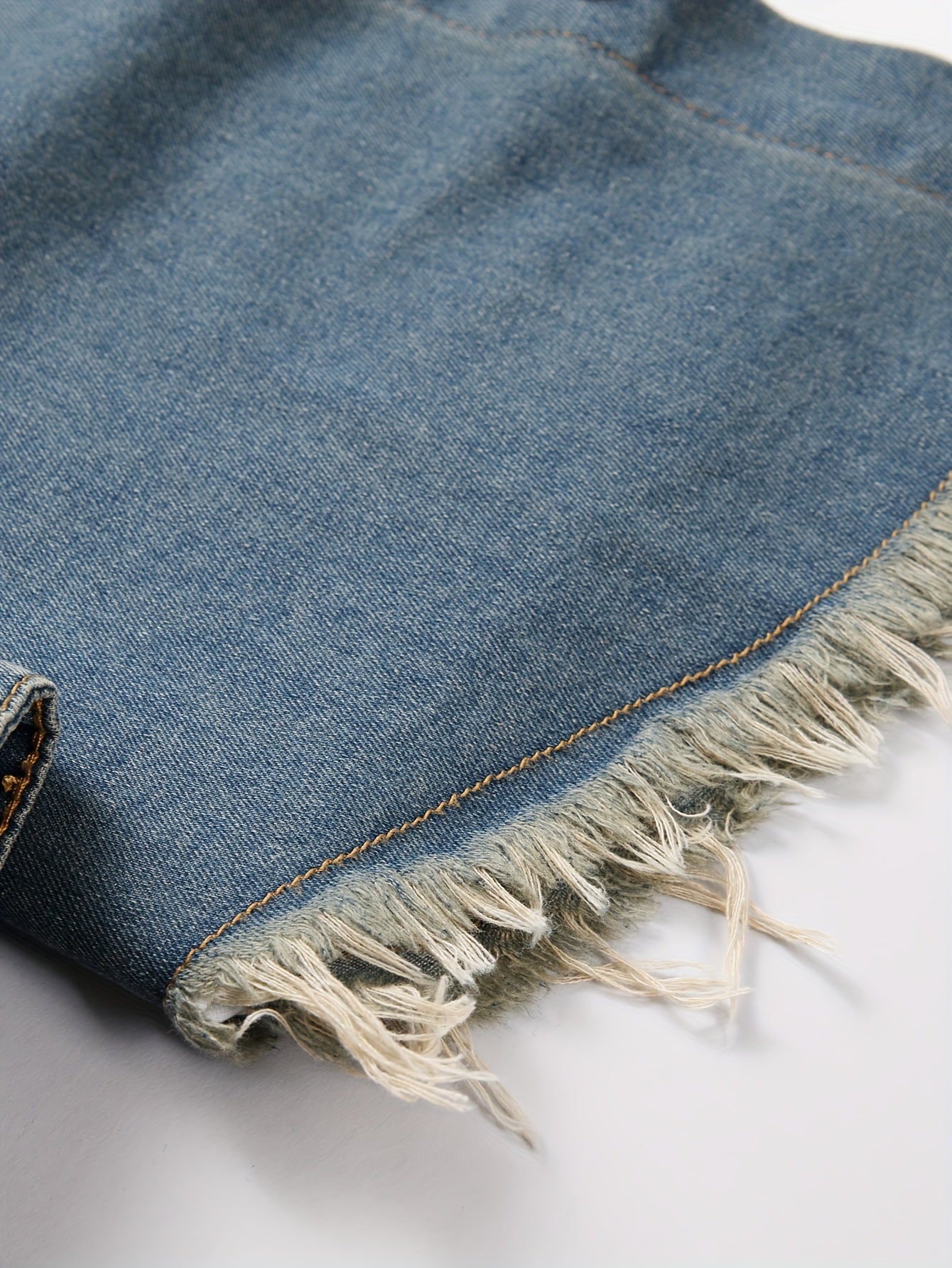 Men's Trendy Ripped Design Casual Button Up Long Sleeve Denim Shirt, Men's Clothes For Spring Summer Autumn, Tops For Men