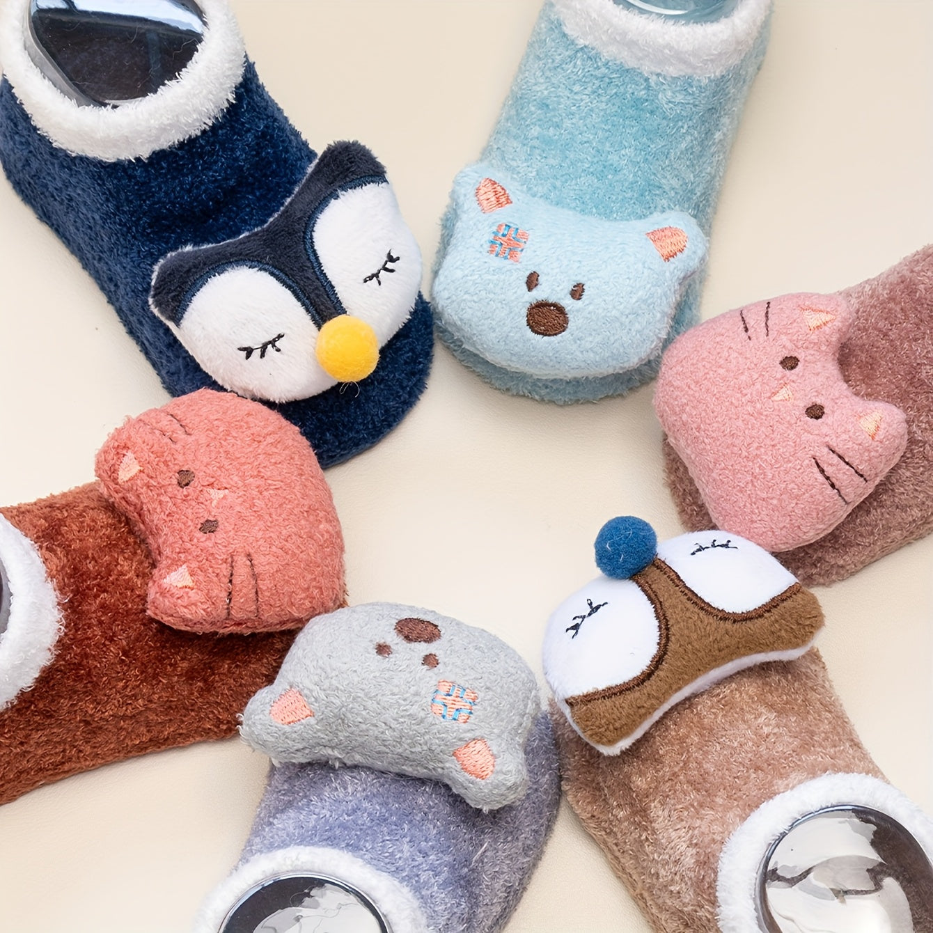 Girls Animal Cute Non-slip Socks