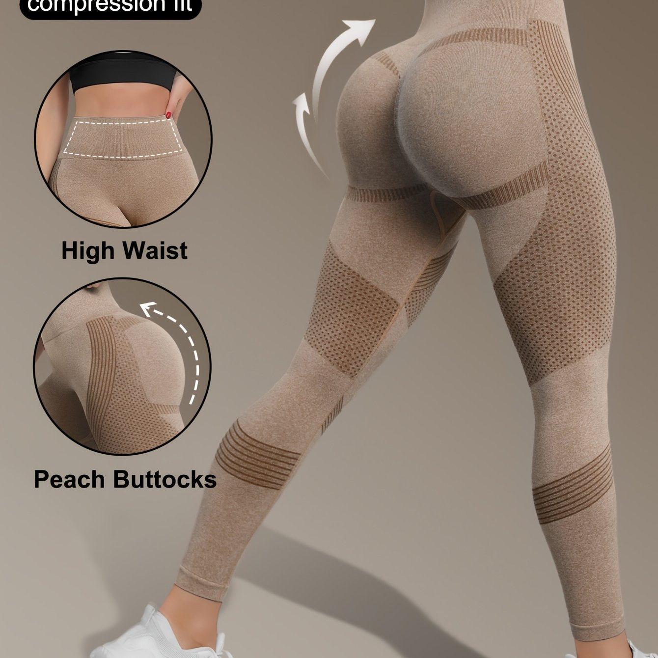 Women's High-Waist Seamless Yoga Leggings - Quick Dry, Stretchy Activewear Pants for Fitness & Training