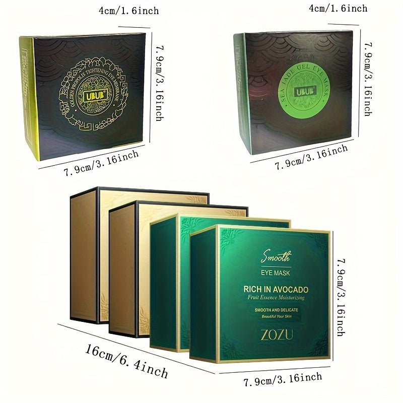60pcs Moisturizing And Lifting Eye Masks For - Avocado And Golden Eye Patches For Firming And Tightening Under Eye Skin