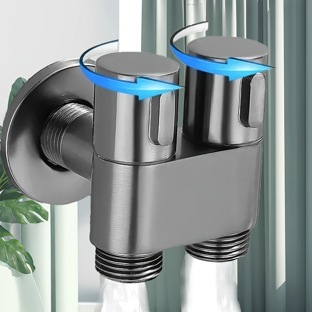 Square Dual-Mode Spray Gun with Mini Scratch-Resistant Stainless Steel Stand, Two Water Flow Options
