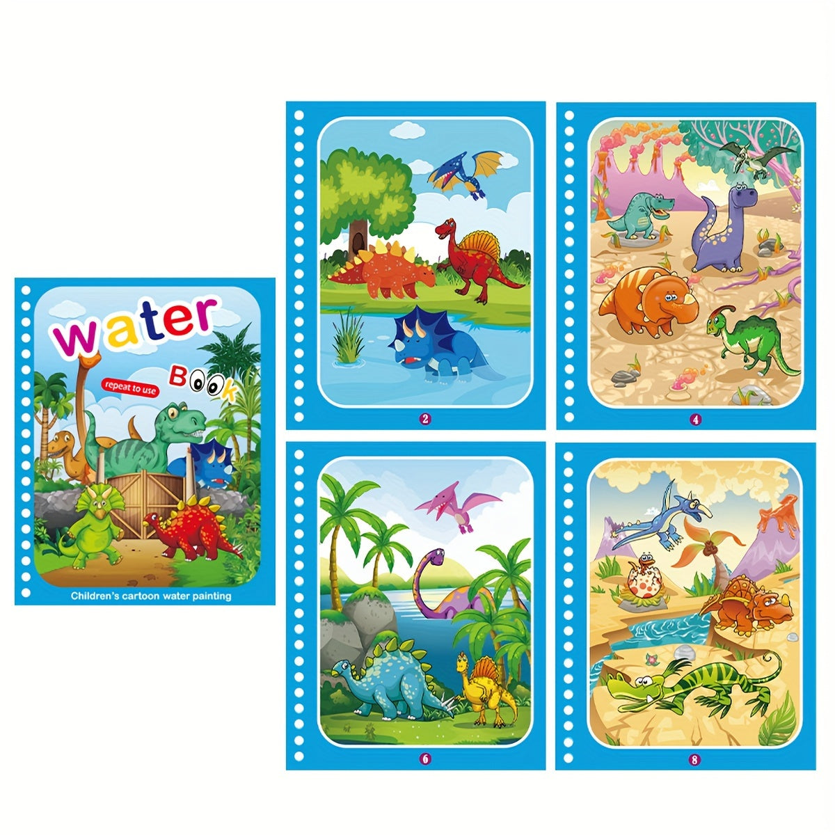 1pc Reusable Coloring Book Drawing Book Painting Drawing Toys Toys For Christmas Halloween Gifts Easter Gift