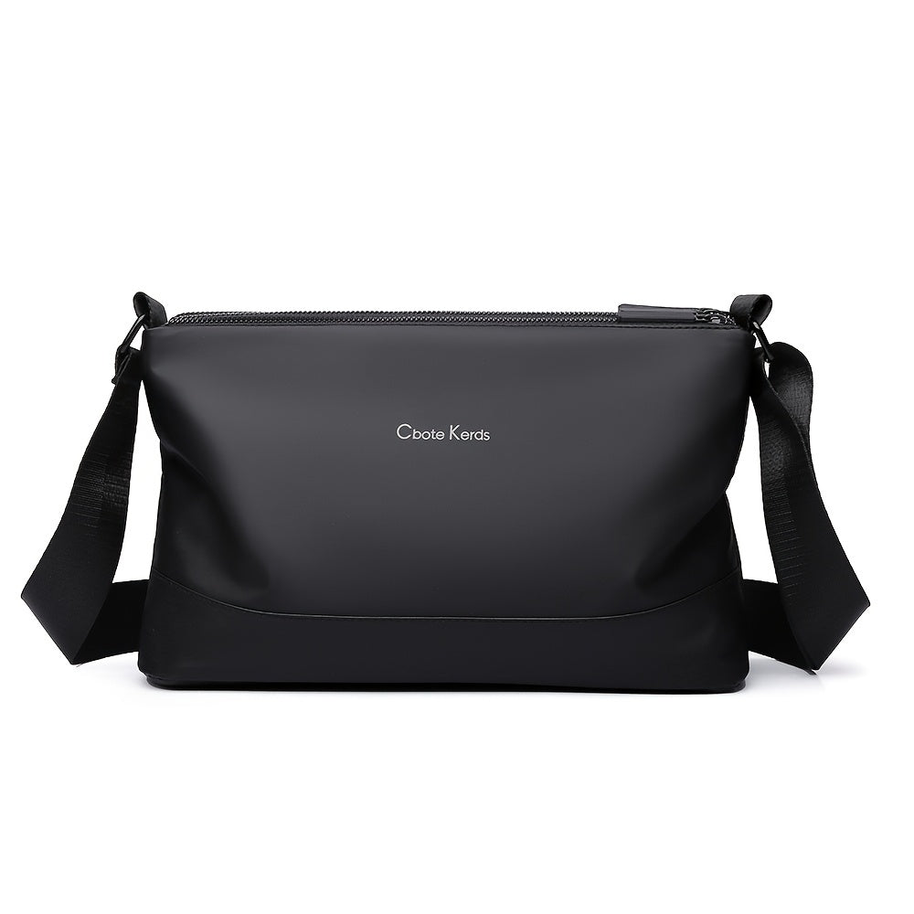 Men's Fashionable Small Crossbody Bag with Triple Compartment, Nylon, Zip Closure, Polyester Lined - Ideal for Daily Commute, Backpack, Capacity