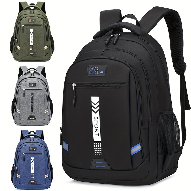 Backpack Men's Leisure Large Capacity Travel Backpack Business Computer Mountaineering Bag Middle School, High School, College Student Schoolbag