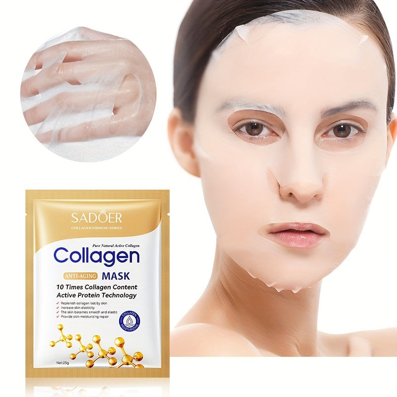 Collagen Facial Mask Moisturizing, Firming, Brightening, Hydrating, Four Seasons Hydrating Mask, Skin Care, Cosmetics