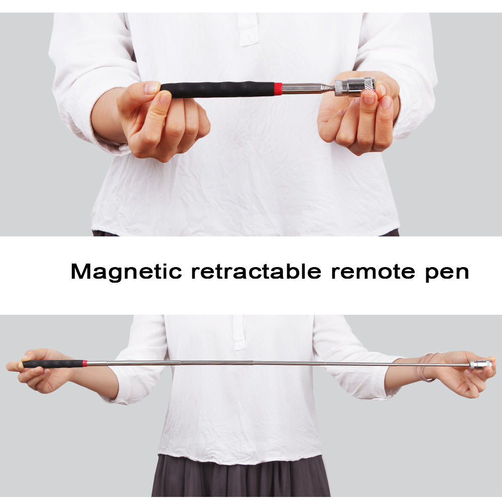 1pc Magnet Pickup Tool, Orange Telescopic Adjustable Magnetic Pick-Up Tools Picking Up Small Pieces