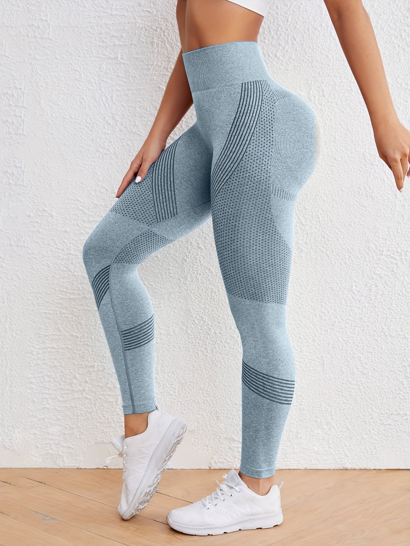 High Stretch Comfortable Quick Drying Sports Leggings, High Waist Seamless Yoga Pants, Women's Activewear