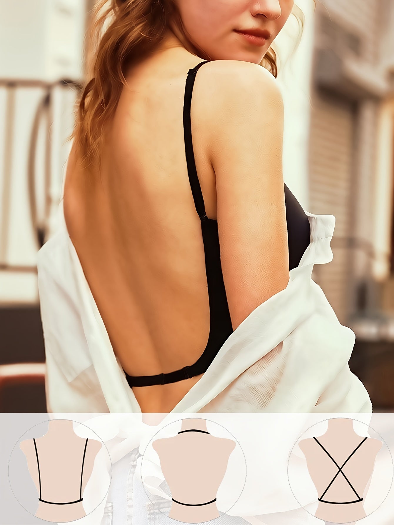 2pcs Seamless U-Backless Sports Bra Set, Breathable Comfortable Crop Top With Adjustable Straps For Yoga And Fitness