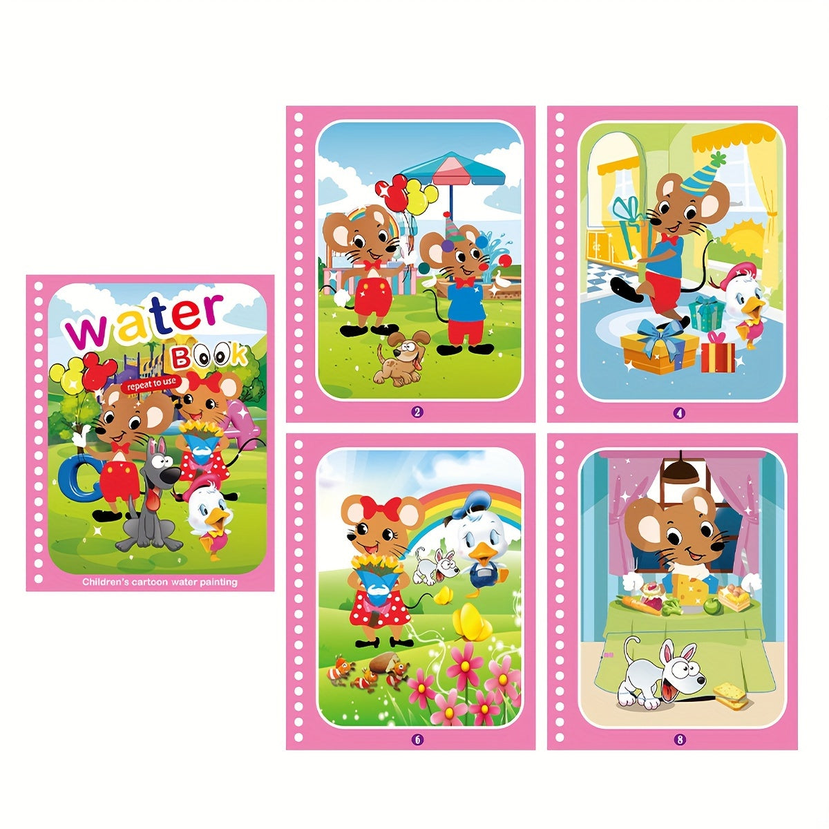 1pc Reusable Coloring Book Drawing Book Painting Drawing Toys Toys For Christmas Halloween Gifts Easter Gift
