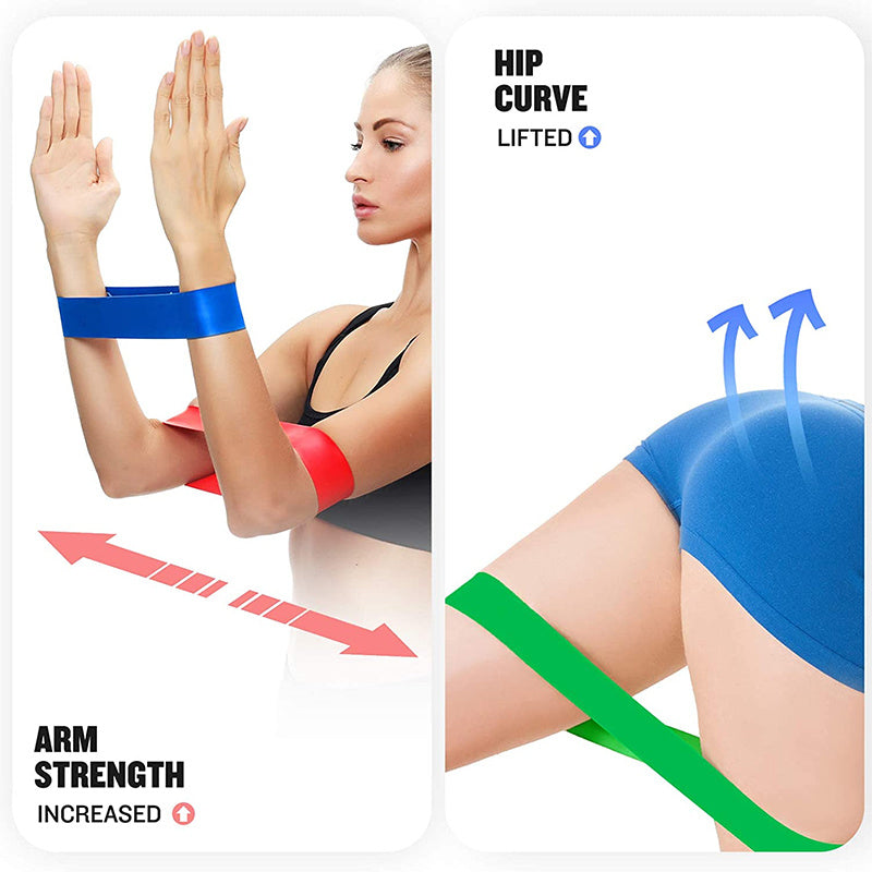 1pc 5-Level Yoga Resistance Band for Full-Body Workout and Stretching - Pilates and Gym Training Equipment