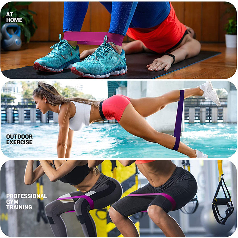 1pc 5-Level Yoga Resistance Band for Full-Body Workout and Stretching - Pilates and Gym Training Equipment