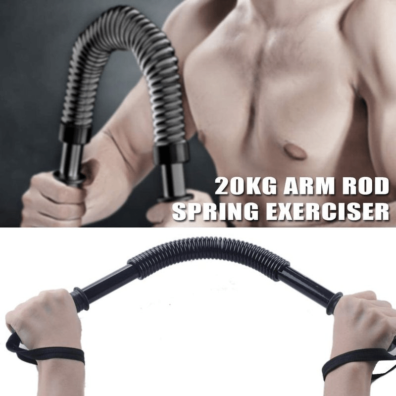 Adjustable 20-60kg Spring Arm Exerciser, Hand Grip Strengthener, Fitness Gym Strength Training Equipment, Workout Gear For Abdominal & Back Muscles Training