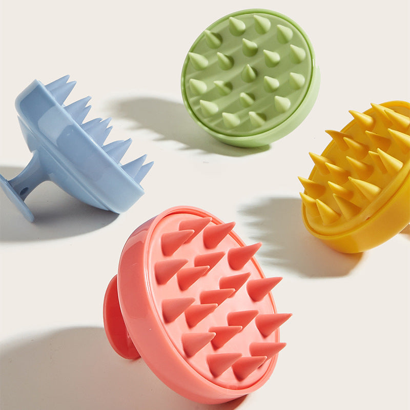 Soft Silicone Scalp Massage Brush For Wet And Dry Use - Shampoo Brush - Gentle Cleaning Hair And Scalp