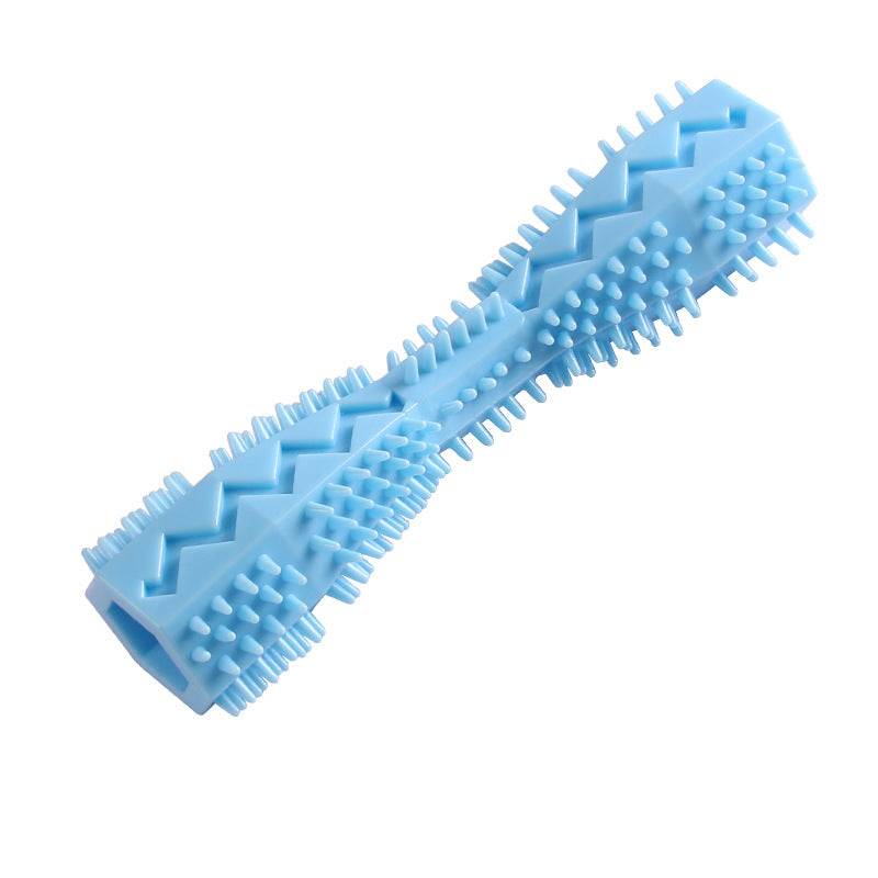 Durable Dog Chew Stick, Toothbrush For Tooth Cleaning And Massage - Soft Rubber Pet Toy